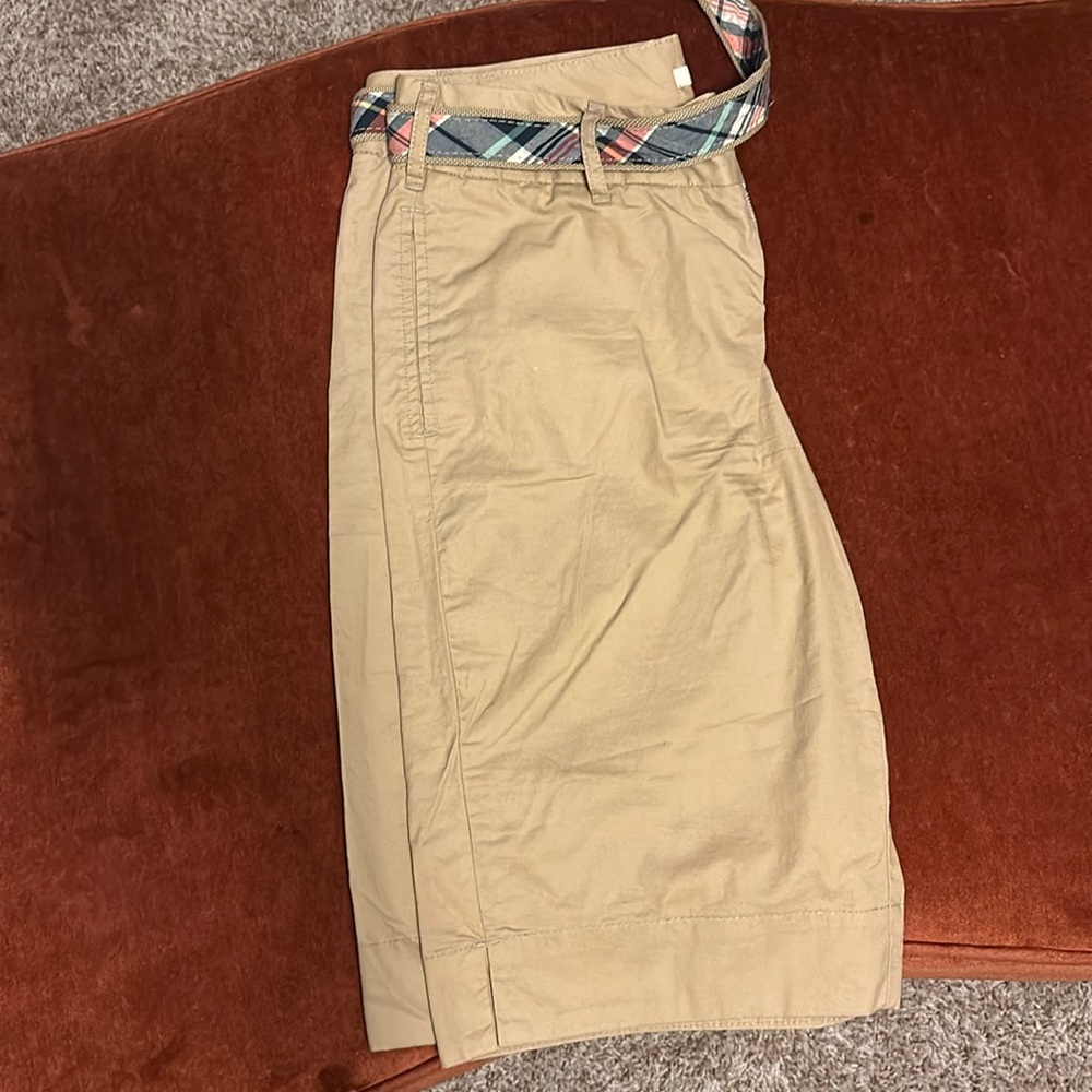 Merona - Bermuda Shorts with Plaid Belt